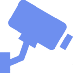icon camera blue